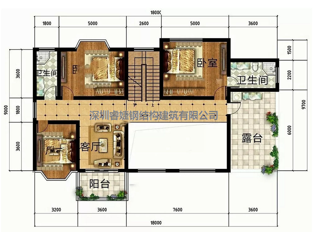 推薦一套：帶柴火房和車庫的鋼結(jié)構(gòu)別墅，美觀又實(shí)用(圖3)