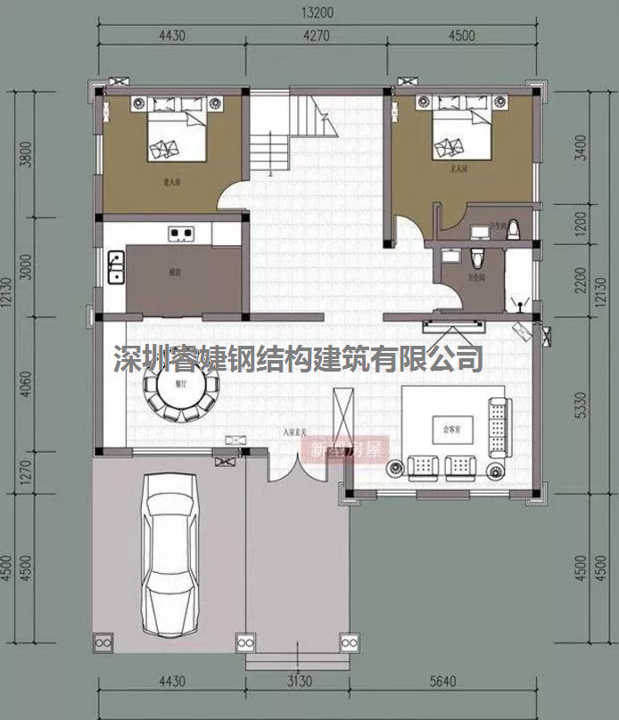 五套鄉(xiāng)間別墅小戶型，2層5臥室?guī)к噹?，超?jí)經(jīng)濟(jì)實(shí)惠（帶設(shè)計(jì)圖）(圖2)