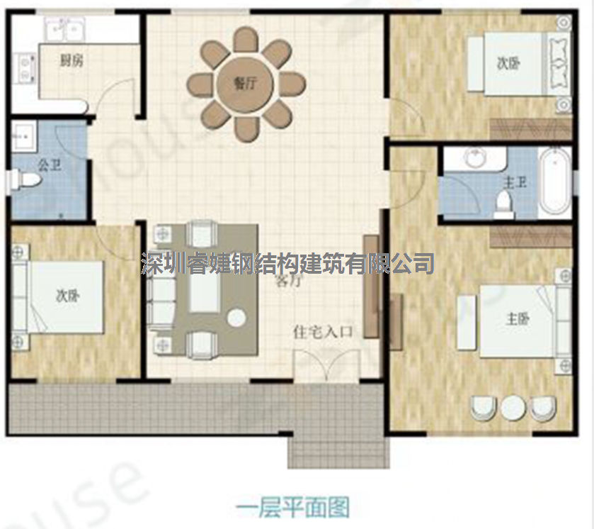 輕鋼別墅-田園休閑住宅(圖2)