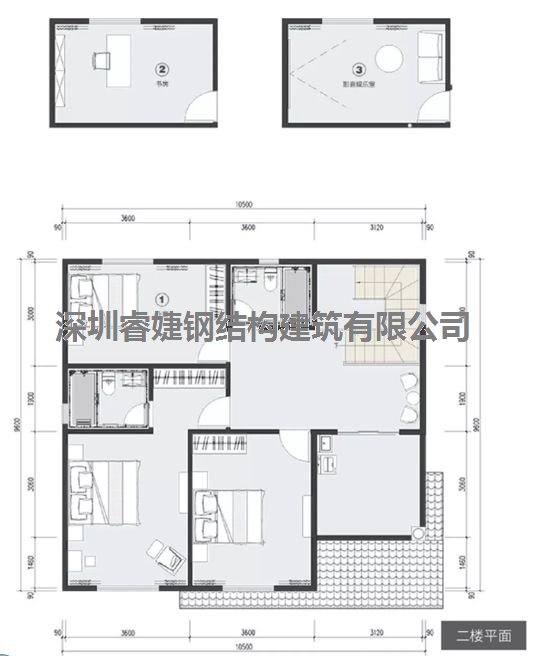 精品小別墅設(shè)計(jì) 186㎡ 4室3廳1廚3衛(wèi)1露臺 時(shí)尚內(nèi)裝(圖4)